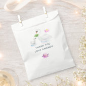 Sachets En Papier Baby shower d'aquarelle de cygne (Coupé)