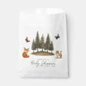 Sachets En Papier Baby shower d'aquarelle des animaux forestiers (Devant)