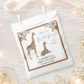 Sachets En Papier Baby shower d'aquarelle Giraffes Boho (Coupé)