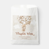 Sachets En Papier Baby shower d'attente de l'ours en peluche (Devant)