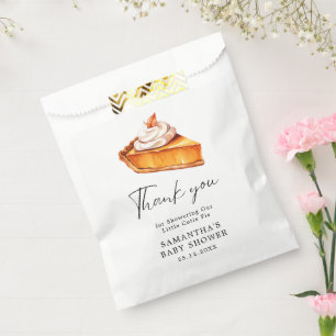 Sachets En Papier Baby shower d'automne du Citrouille Cutie Pie