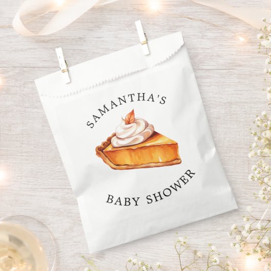 Sachets En Papier Baby shower d'automne du Citrouille Cutie Pie (Coupé)