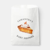 Sachets En Papier Baby shower d'automne du Citrouille Cutie Pie (Devant)