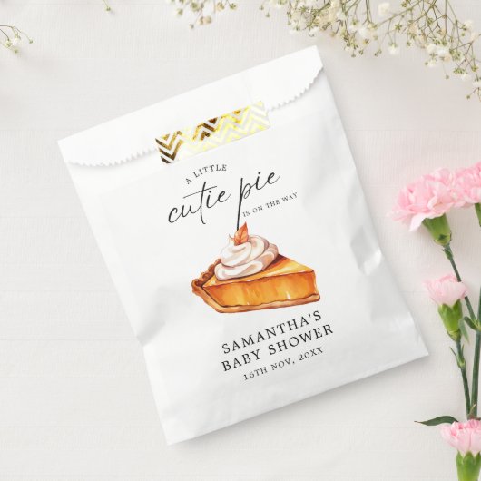 Sachets En Papier Baby shower d'automne du Citrouille Cutie Pie (Scellé)