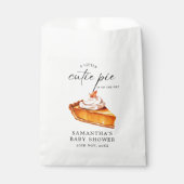 Sachets En Papier Baby shower d'automne du Citrouille Cutie Pie (Devant)
