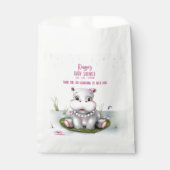 Sachets En Papier Baby shower d'aventure de Little Hippo River (Devant)