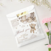 Sachets En Papier Baby shower de ballon d'ours Brown (Scellé)