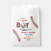 Sachets En Papier Baby shower de baseball garçons (Devant)