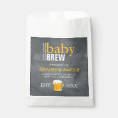 Sachets En Papier Baby shower de bière de bébé Brew Couple (Devant)