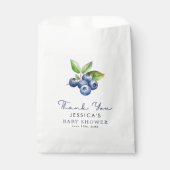 Sachets En Papier Baby shower de bleuets doux (Devant)