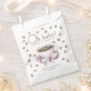 Sachets En Papier Baby shower de brassage de cabot et de café