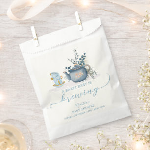 Sachets En Papier Baby shower de brassage vintage Tea Party