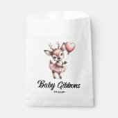 Sachets En Papier Baby shower de cerfs (Devant)