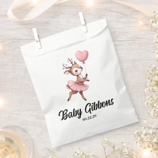Sachets En Papier Baby shower de cerfs (Coupé)