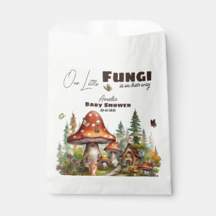 Sachets En Papier Baby shower de champignons de forêt rustique autom