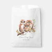 Sachets En Papier Baby shower de Chouette neutre sur le plan du genr (Devant)