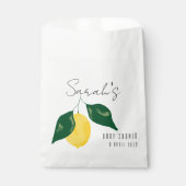 Sachets En Papier Baby shower de citron doux (Devant)