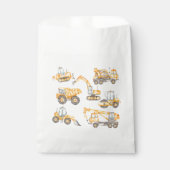 Sachets En Papier Baby shower de construction Truck Party (Devant)
