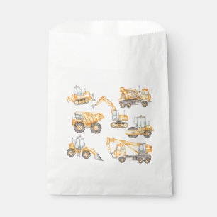Sachets En Papier Baby shower de construction Truck Party