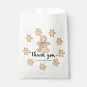 Sachets En Papier Baby shower de cookies de Noël merci (Devant)