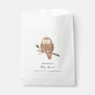 Sachets En Papier Baby shower de création forestière