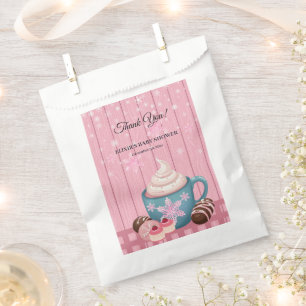 Sachets En Papier Baby shower de crème humide en bois rose