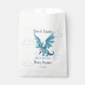 Sachets En Papier Baby shower de dragon médiéval privilégie personna (Devant)