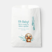 Sachets En Papier Baby shower de fête de piscine (Devant)