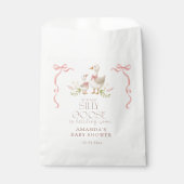 Sachets En Papier Baby shower de fille d'oie stupide (Devant)