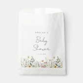 Sachets En Papier Baby shower de Fleur sauvage d'été (Devant)