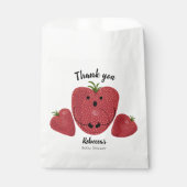 Sachets En Papier Baby shower de fraise sucrée (Devant)
