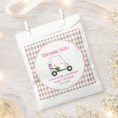 Sachets En Papier Baby shower de golf moderne rose (Coupé)