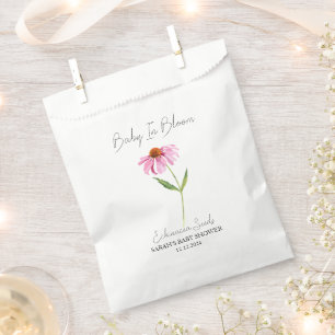 Sachets En Papier Baby shower de graines de bébé en fleurs l'échinac