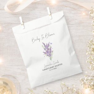 Sachets En Papier Baby shower de graines de lavande en fleurs