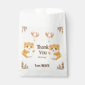 Sachets En Papier Baby shower de Hamster mignonne (Devant)