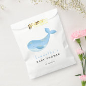 Sachets En Papier Baby shower de la baleine d'aquarelle (Scellé)