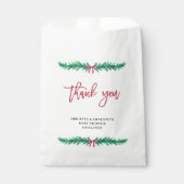 Sachets En Papier Baby shower de la branche de l'arbre de Noël (Devant)