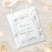 Sachets En Papier Baby shower de la ceinture bleue (Coupé)