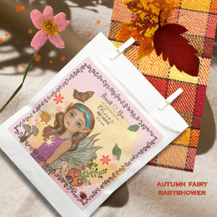 Sachets En Papier Baby shower de la fée de la forêt de l'automne
