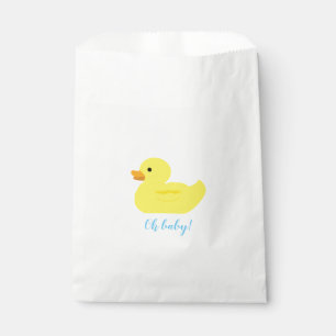 Sachets En Papier Baby shower de la fête du canard en caoutchouc BAB