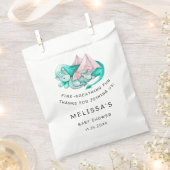 SACHETS EN PAPIER BABY SHOWER DE LA MÈRE ET DU BÉBÉ DRAGON (Coupé)