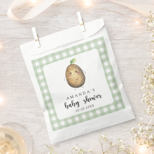 Sachets En Papier Baby shower de la pomme de terre (Coupé)