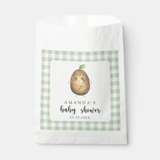 Sachets En Papier Baby shower de la pomme de terre (Devant)