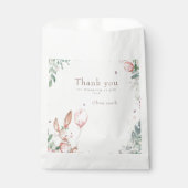 Sachets En Papier Baby shower de lapin de Pâques (Devant)