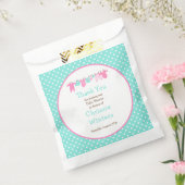 Sachets En Papier Baby shower de ligne bébé vert et rose (Scellé)