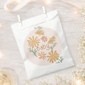Sachets En Papier Baby shower de marguerites orange et jaune (Coupé)