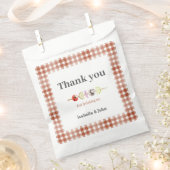 Sachets En Papier Baby shower de Merci rustique aquarelle (Coupé)