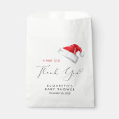 Sachets En Papier Baby shower de Noël de Santa Hat Merci (Devant)