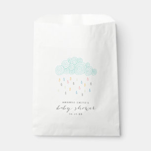 Sachets En Papier Baby shower de nuages de pluie