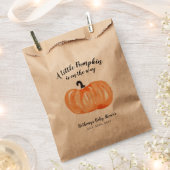 Sachets En Papier Baby shower de patchs citrouille (Coupé)